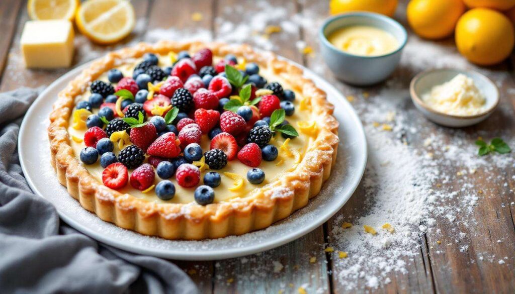Crostata ai frutti di bosco con crema al limone: fresca, semplice e sempre d’effetto