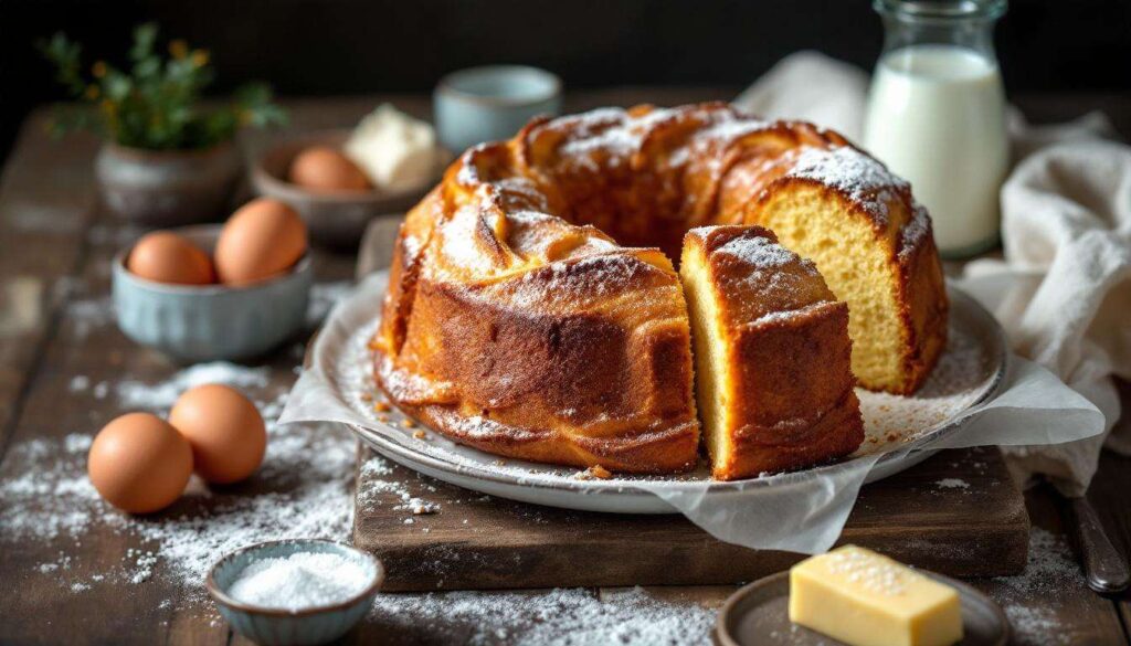 Torta di panettone (semplice, con avanzi)