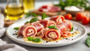 Involtini di lonza con prosciutto e formaggio: in padella, morbidi e filanti