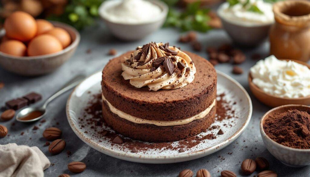 Cosa s쳭e quando il Pan di Spagna al cacao incontra crema al caffè e cioccolato fondente