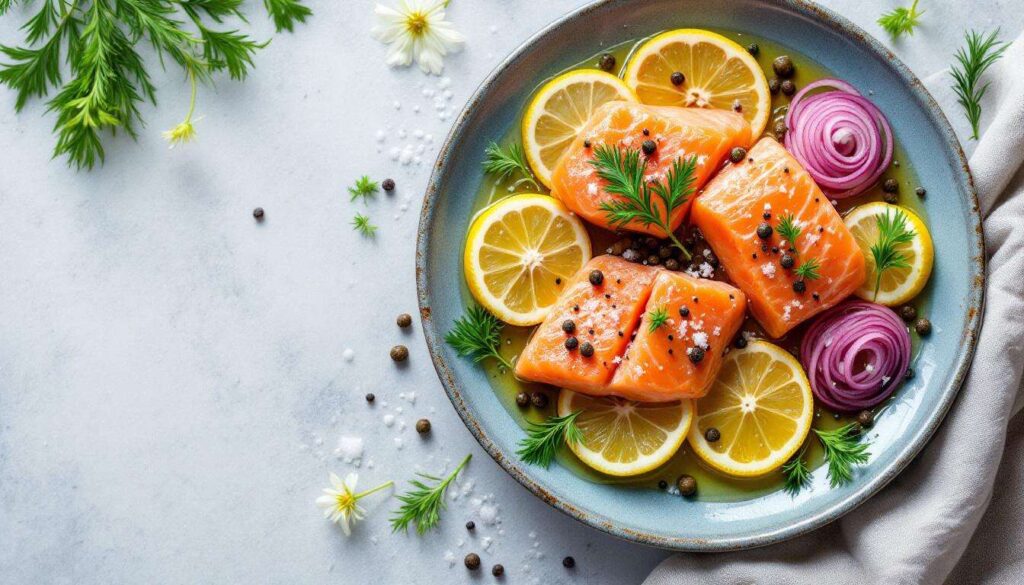 Salmone marinato al limone e olio EVO: antipasto elegante pronto senza fornelli