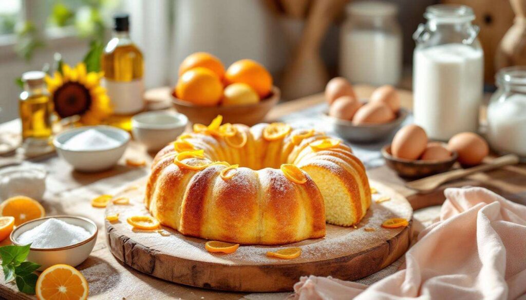 CIAMBELLA ALLE 3 ARANCE allo yogurt, soffice, profumata e senza burro!
