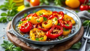 Peperoni arrostiti in friggitrice ad aria: pronti in 20 minuti e si spellano subito