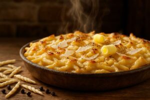 Trofie cacio e pepe al forno: cremose dentro, gratinate sopra (pronte in 15 minuti)