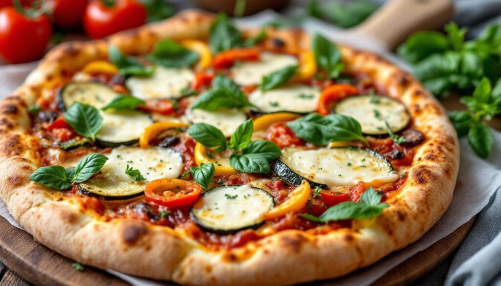 Pizza rustica di verdure con mozzarella filante: croccante e pronta in mezz’ora